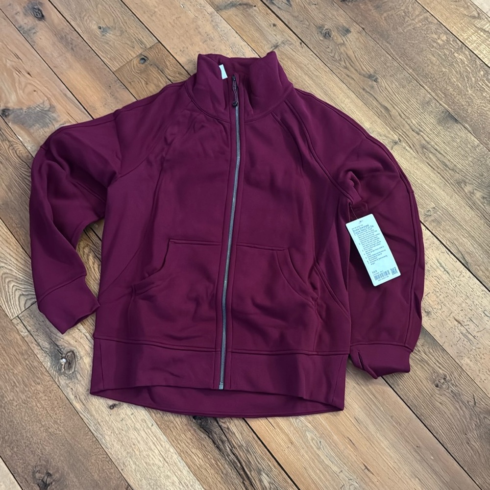 Deep luxe lululemon scuba oversized funnel neck full zip xs/s